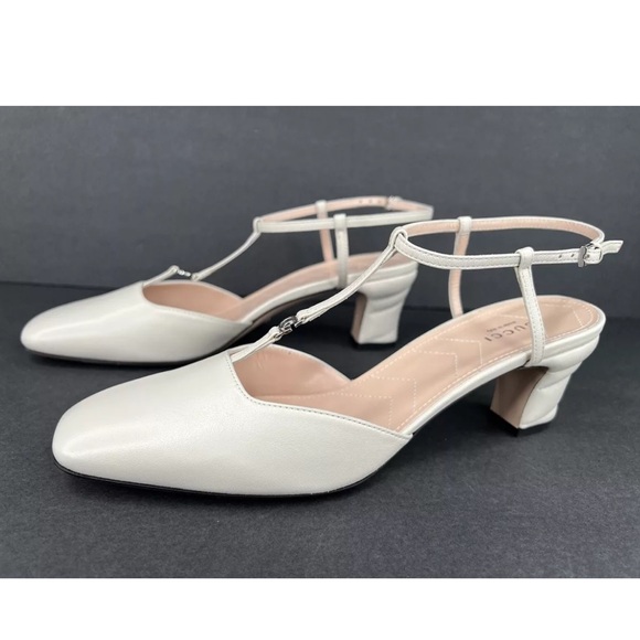 GUCCI WOMEN'S PETITE GG SLINGBACK NAPPA CHARLOTTE PUMPS SIZE EU 40 - Picture 10 of 10